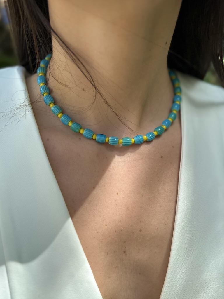 Collar Salsa turquesa talle unico