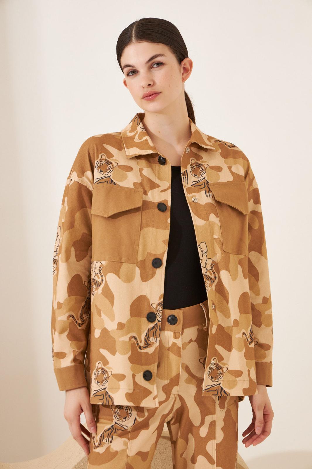 CHAQUETA CAMOUFLAGE camel s/m