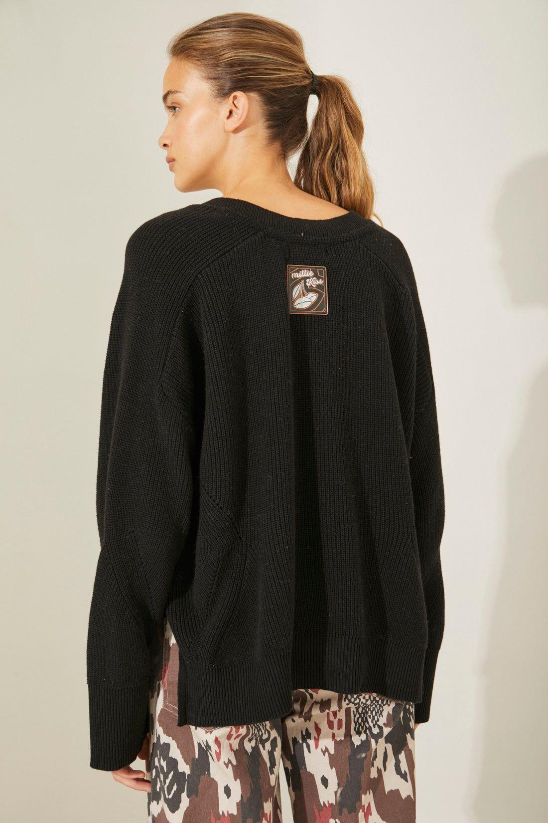 Sweater Alabama negro talle unico