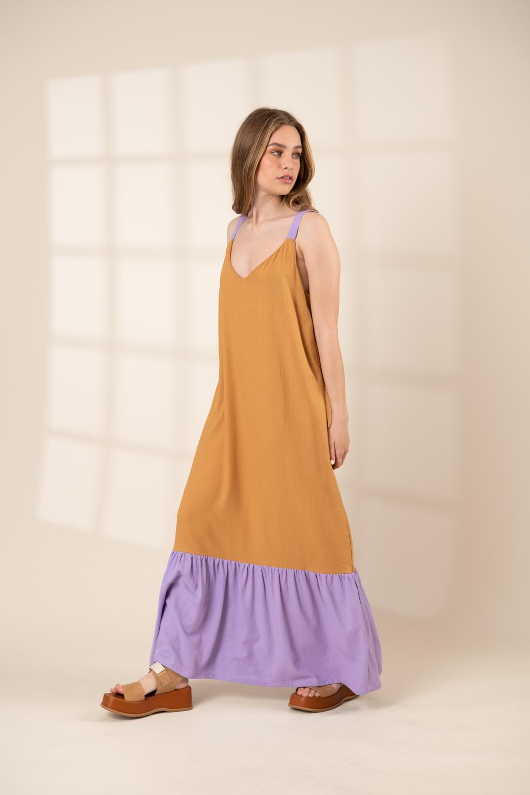 VESTIDO SEVILLA camel s/m