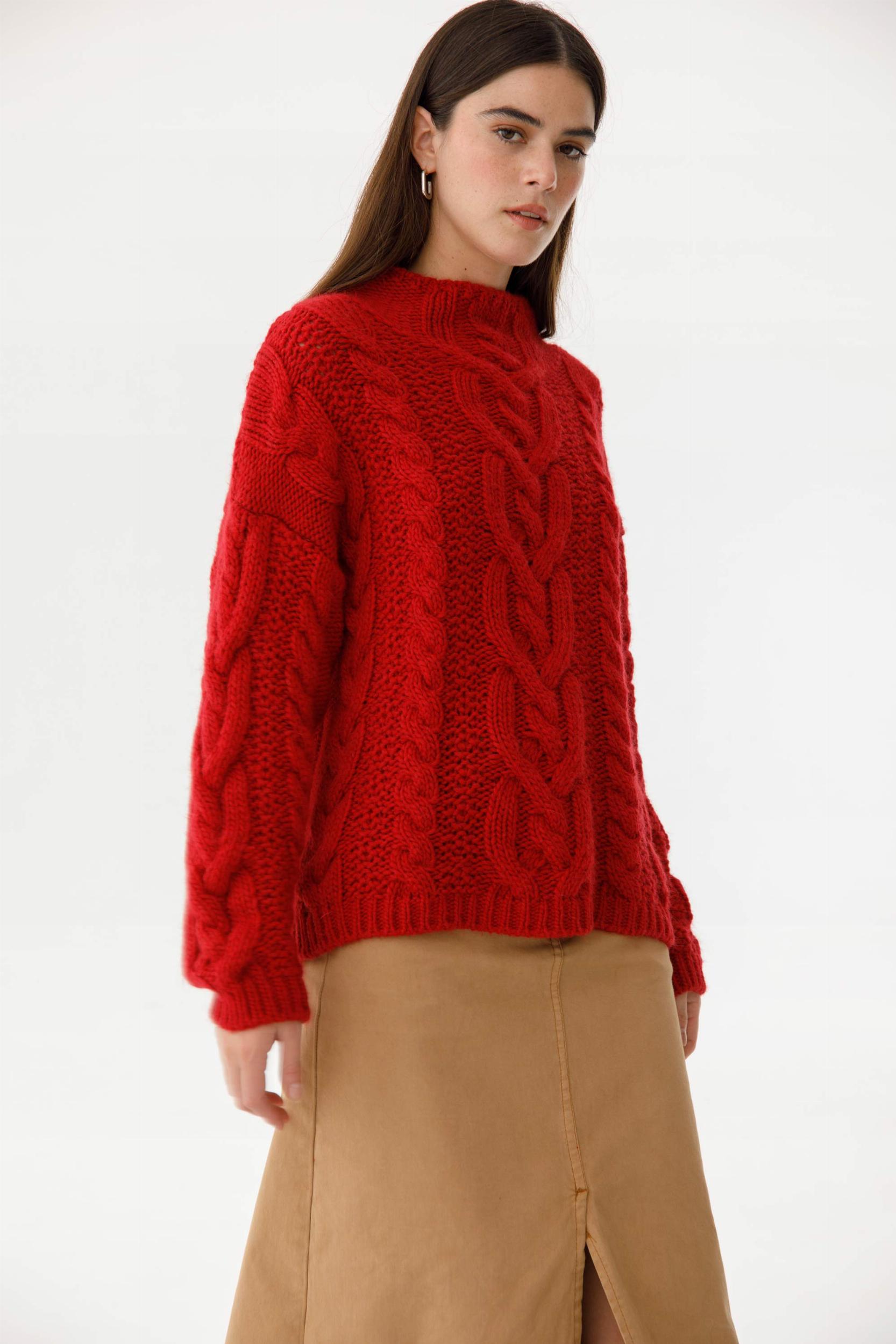 Sweater Roberta rojo talle unico