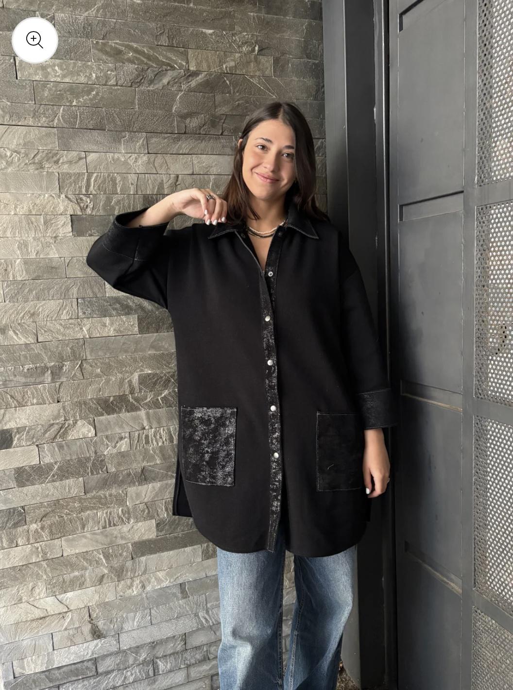 Camisa Berlin negro talle unico