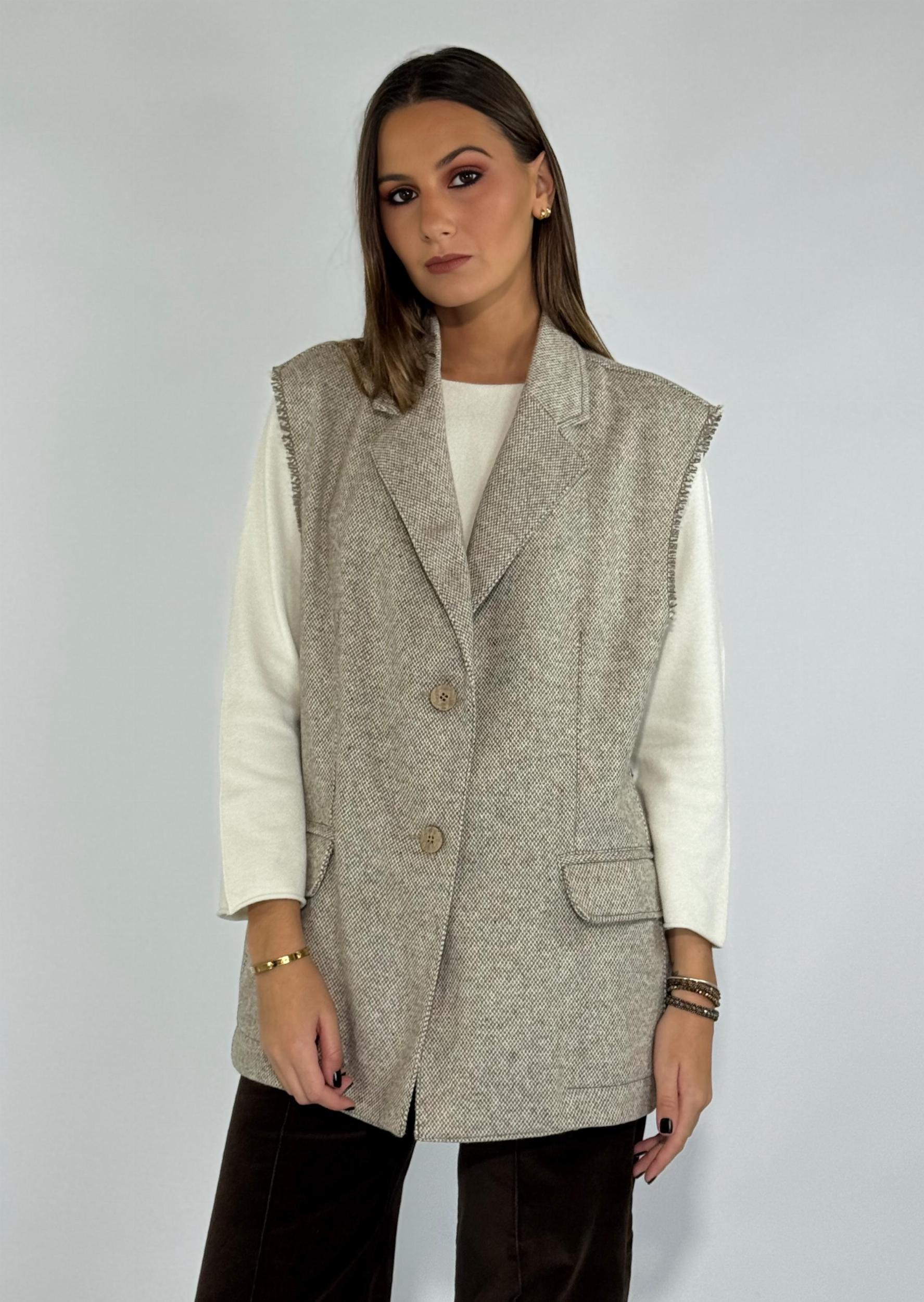 CHALECO JONES vison m/l