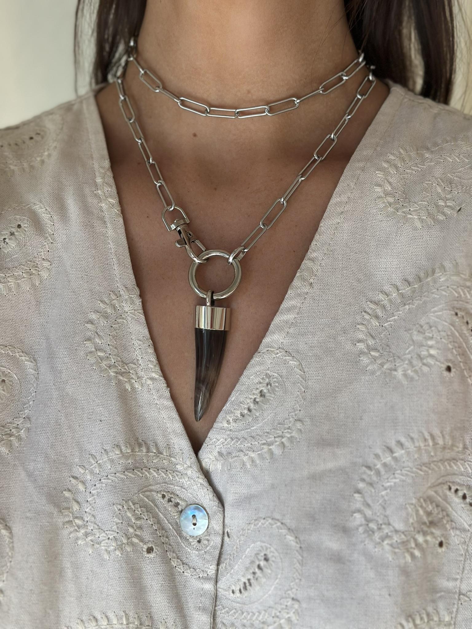 Collar Rolling marron talle unico