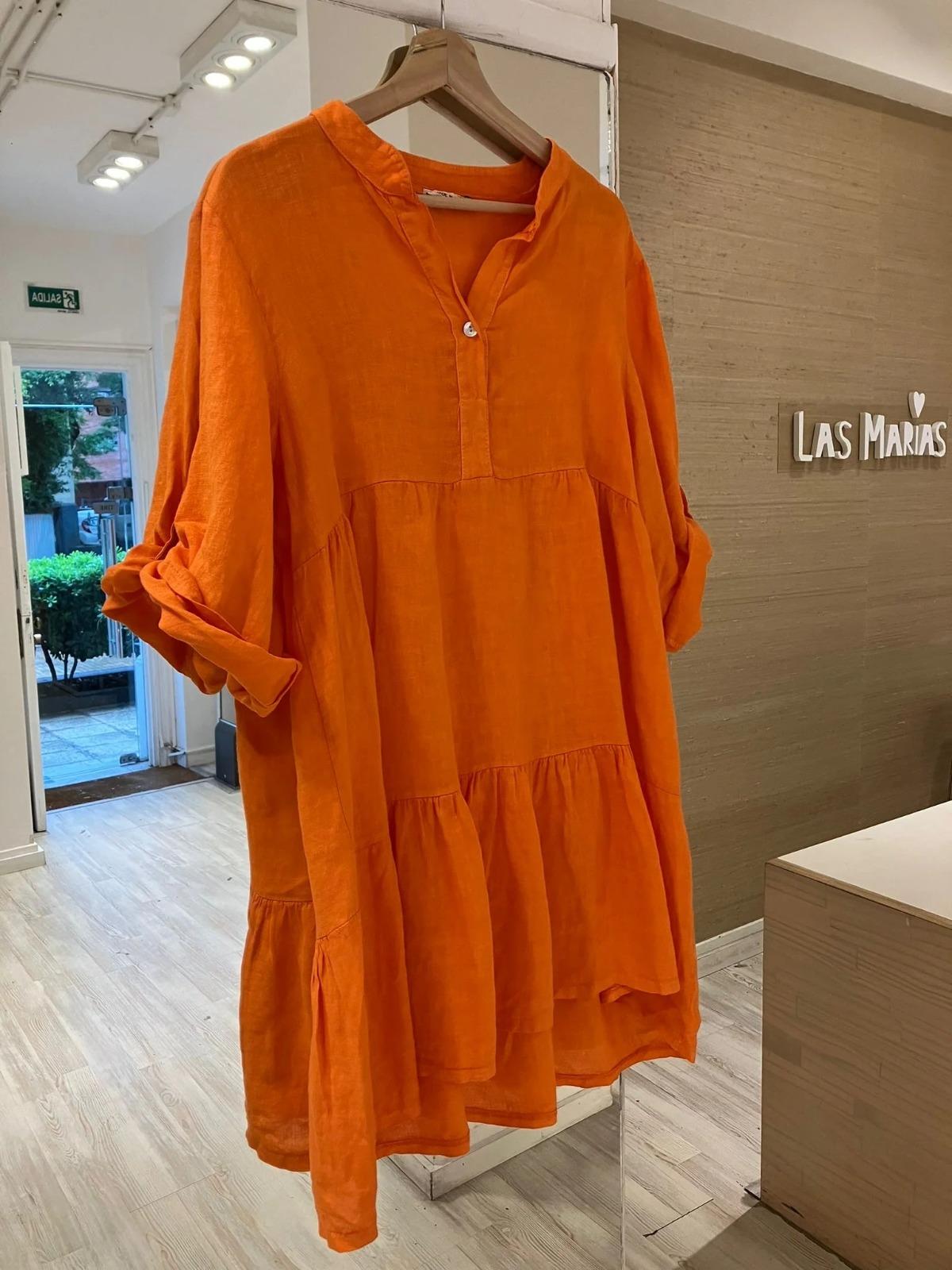 Vestido Riomaggiore naranja talle unico