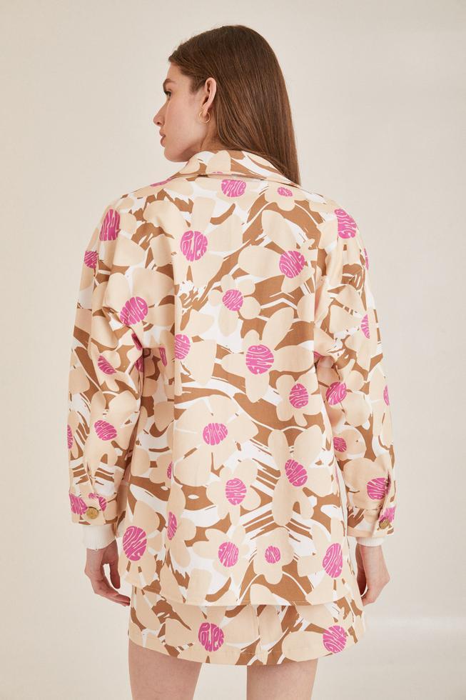 CHAQUETA PSICODELIC rosado m/l