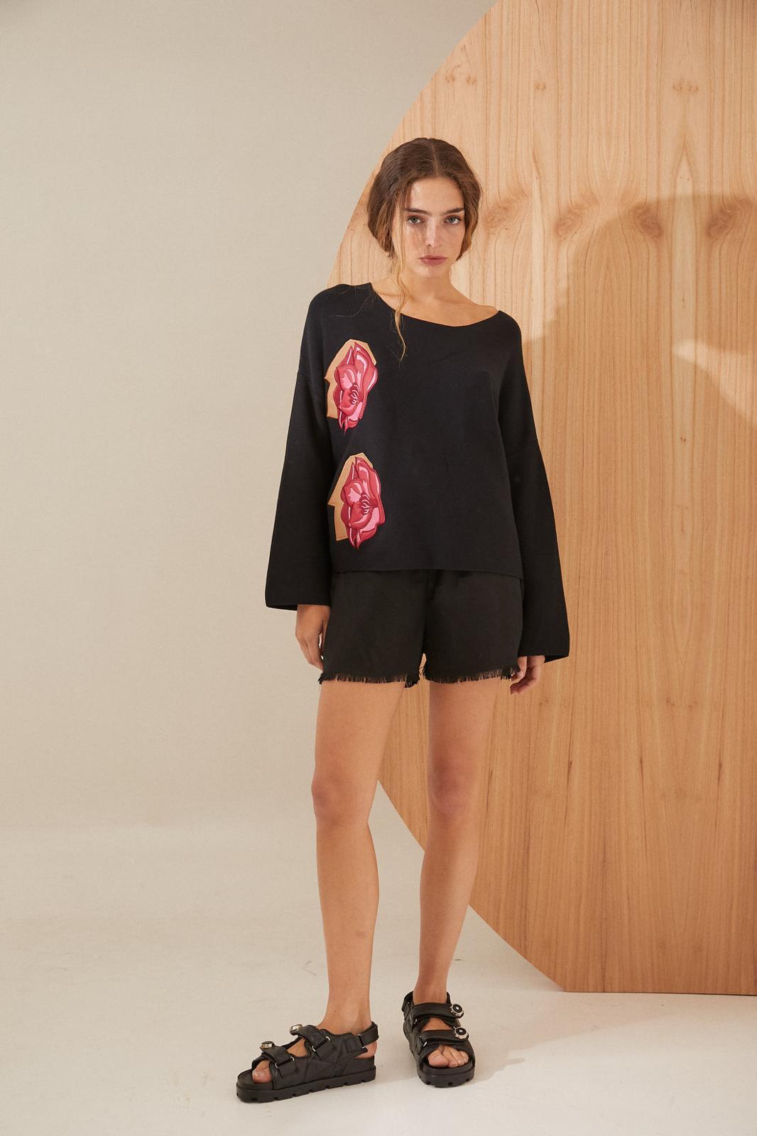 SWEATER HULA negro talle unico