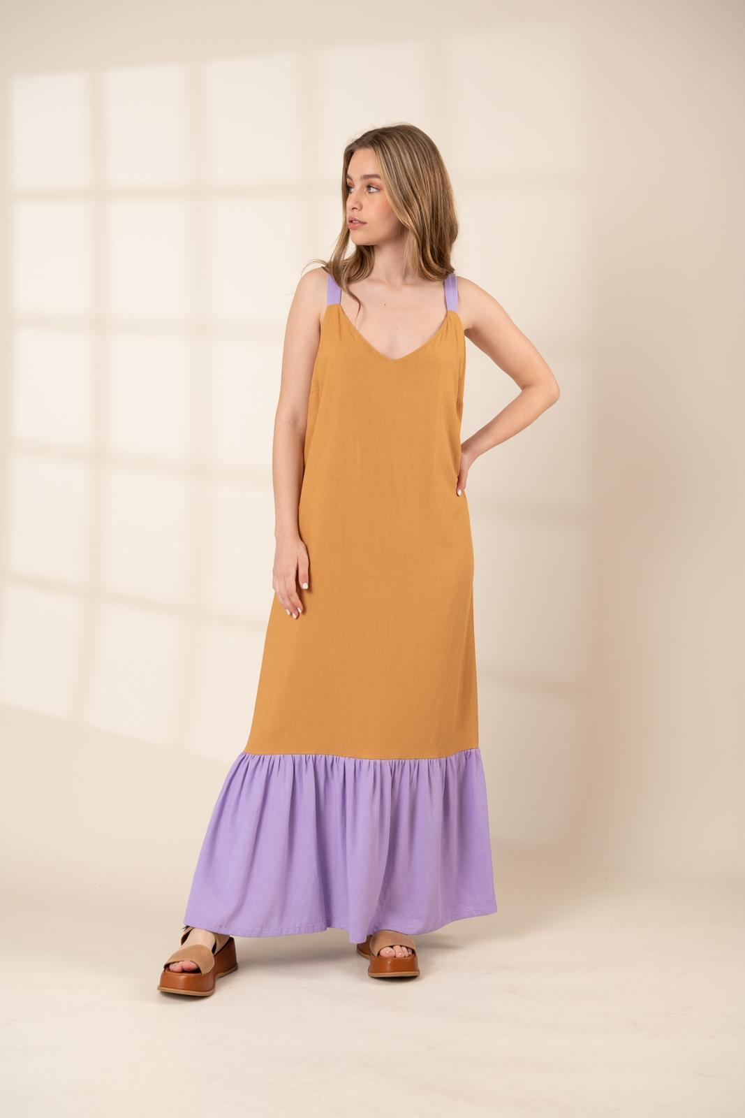 VESTIDO SEVILLA camel s/m