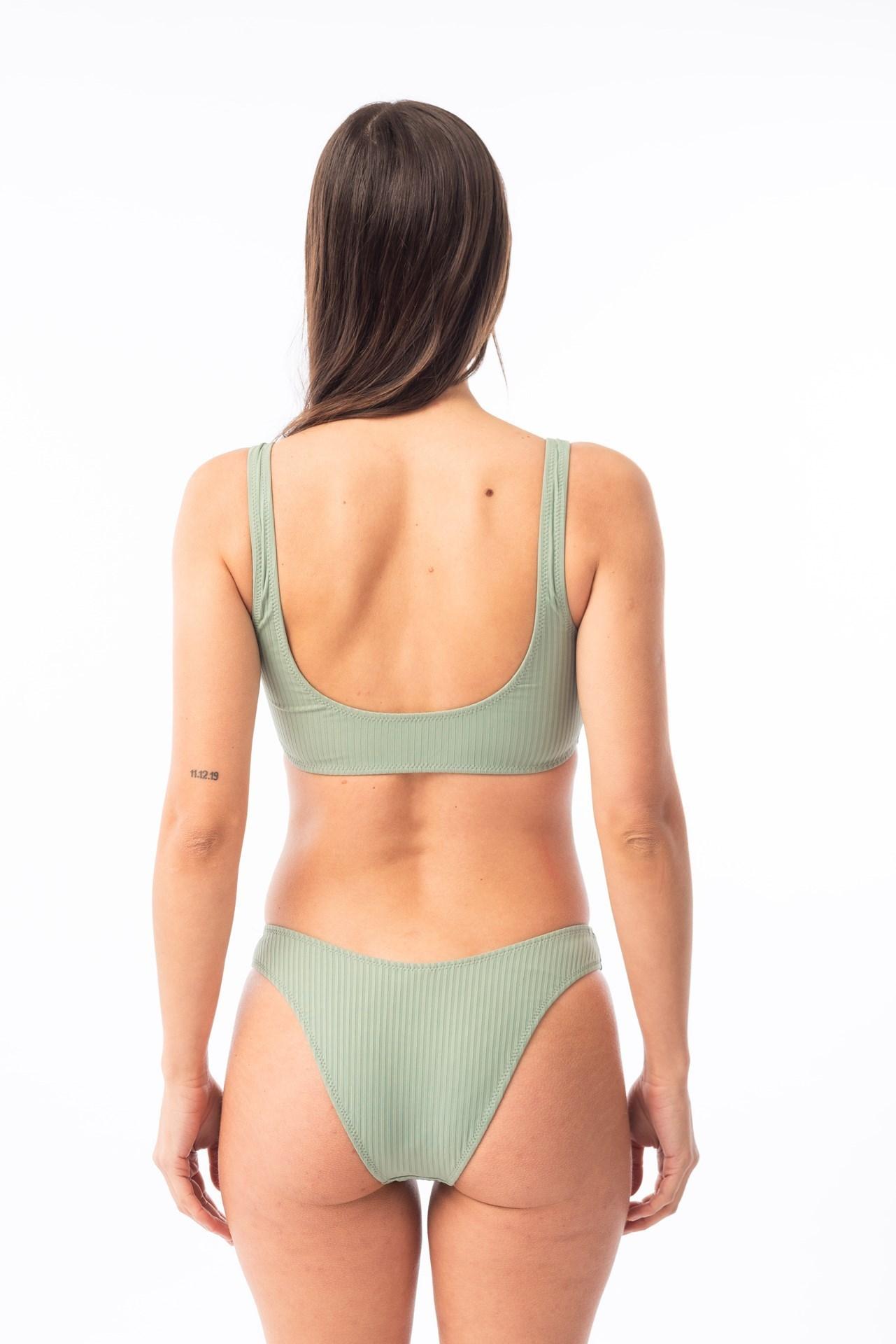 Paraiso- Bikini Top con Argollas verde agua m