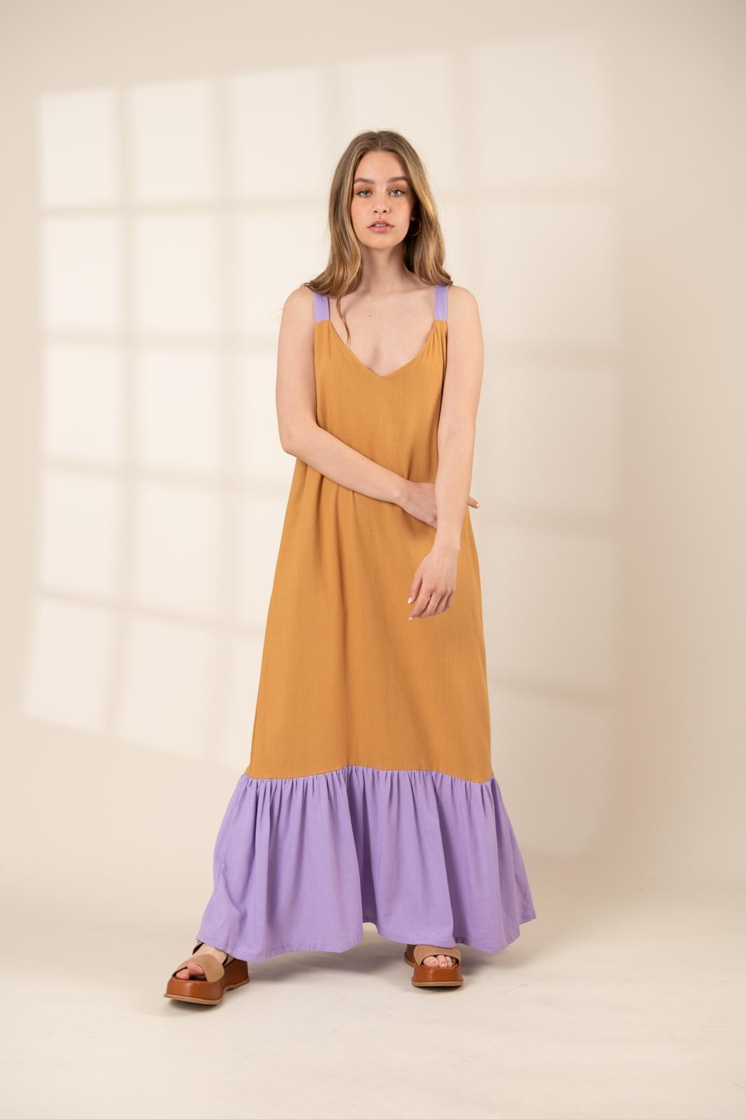 VESTIDO SEVILLA camel s/m