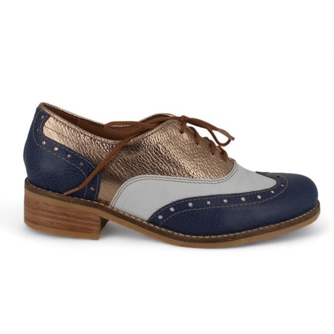 Zapato Oxford  Juno azul 38