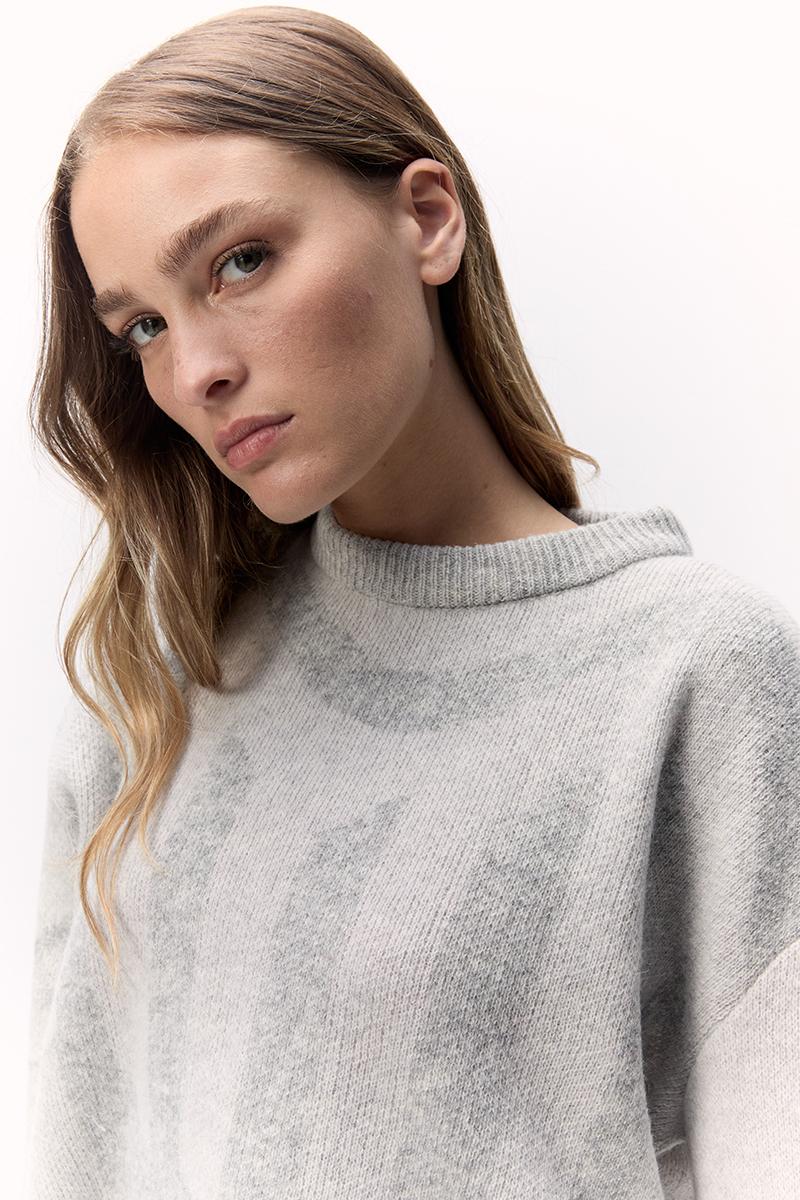 Sweater Geométrico gris s