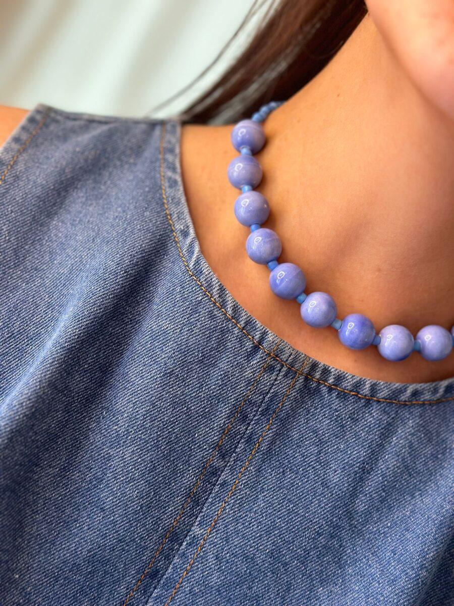 Collar Fira lavanda talle unico