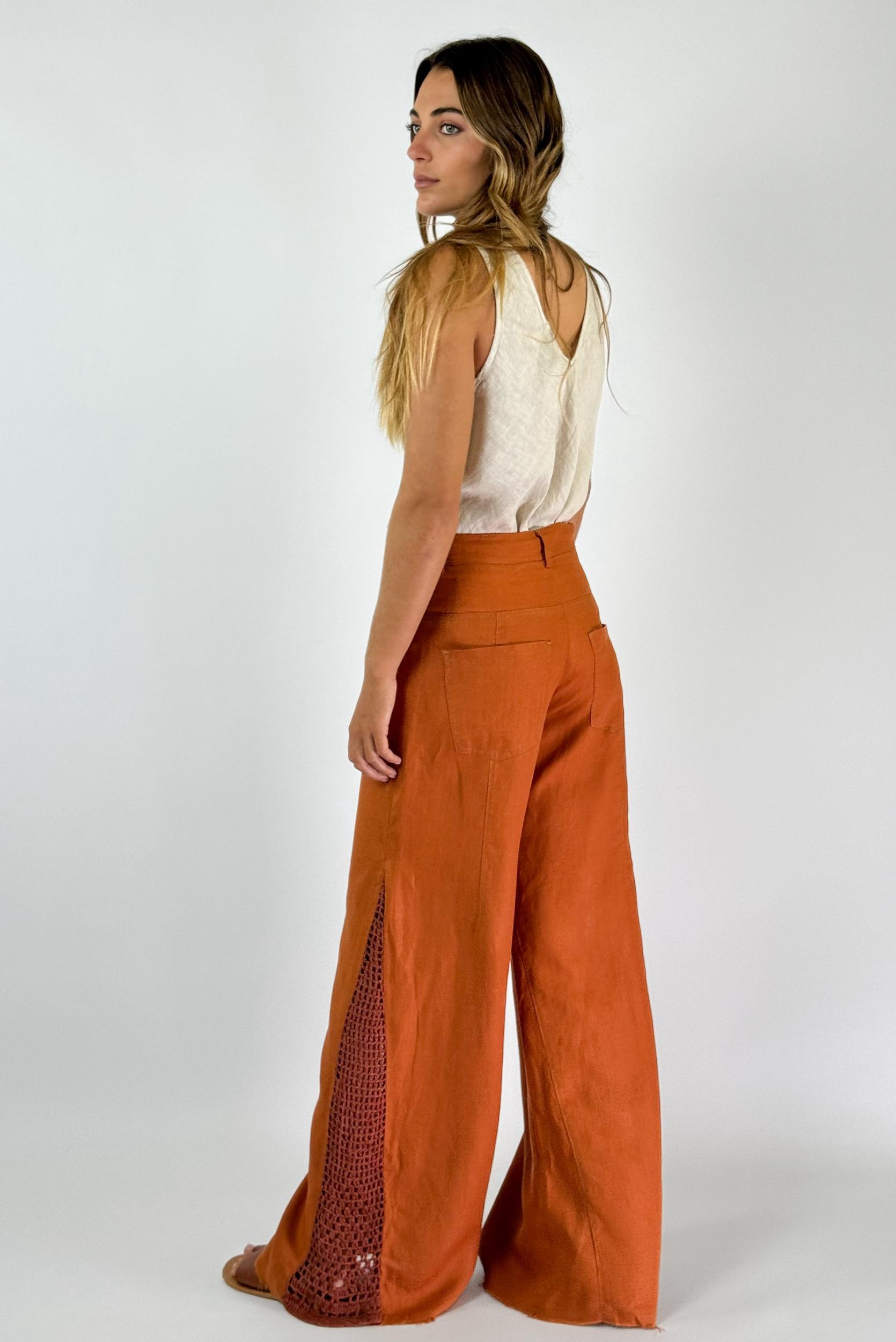 PANTALON JACINTO NEW CROCHET terracota xs