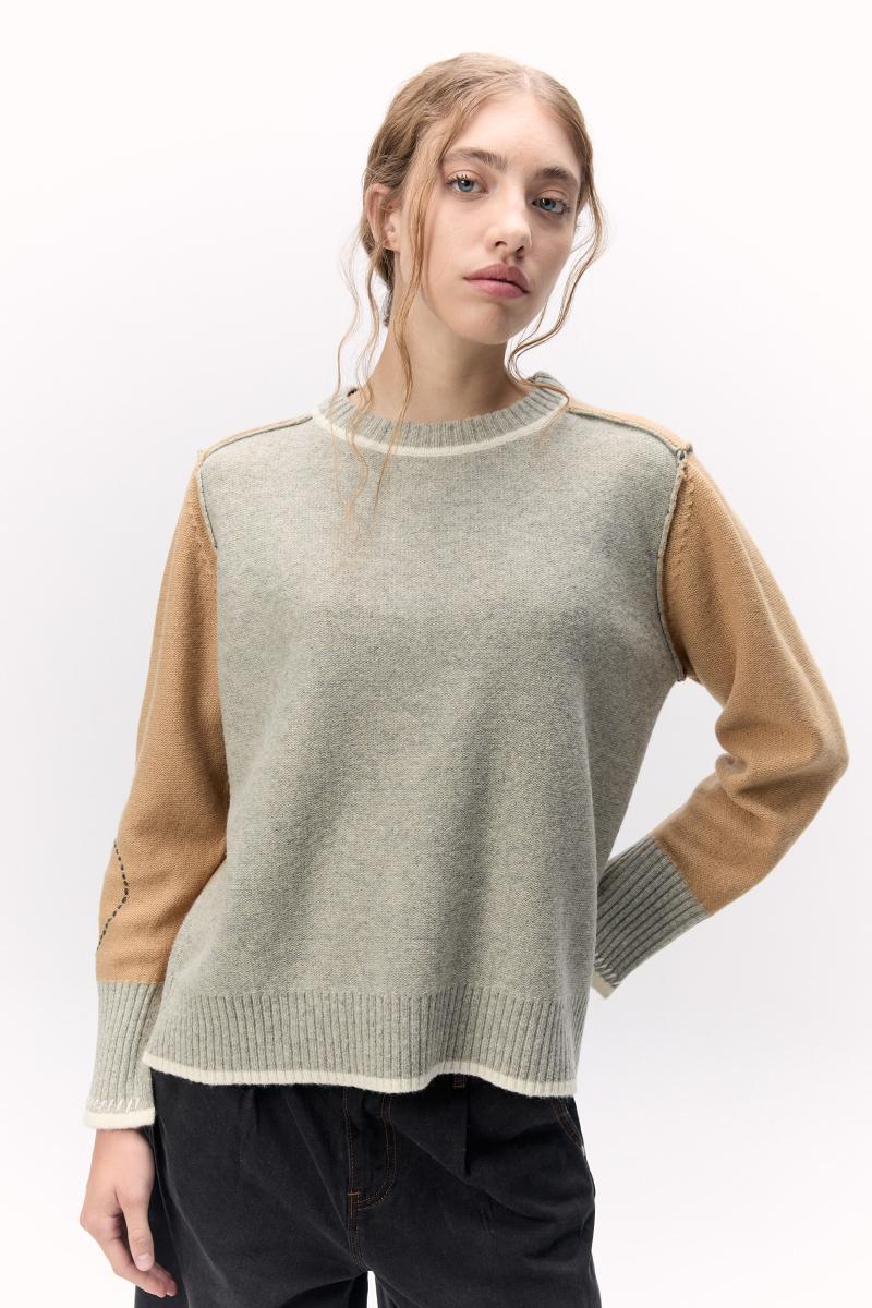 Sweater Senderos gris m