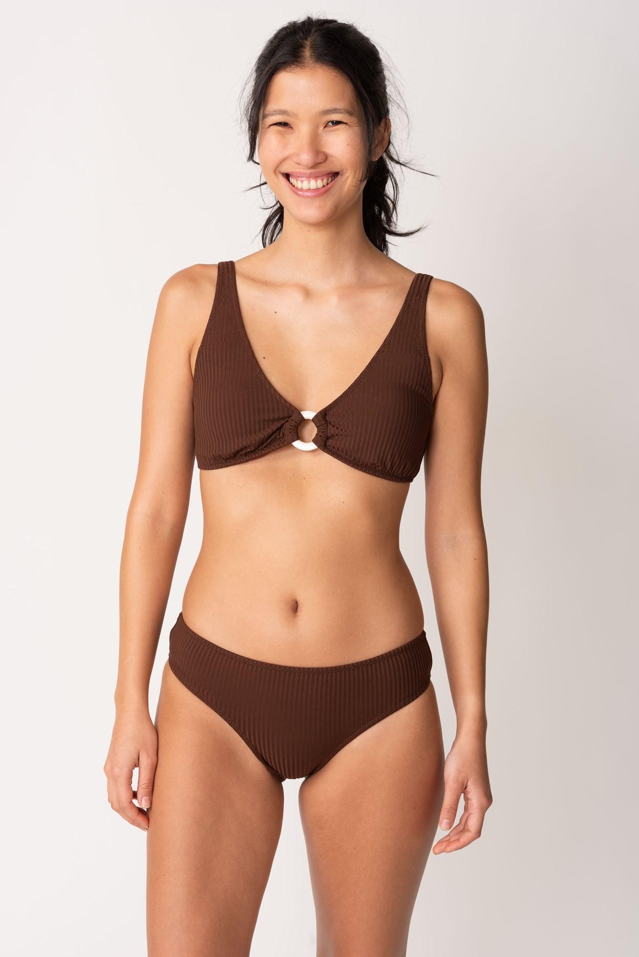 Marina del rey - Bikini con Argolla chocolate s