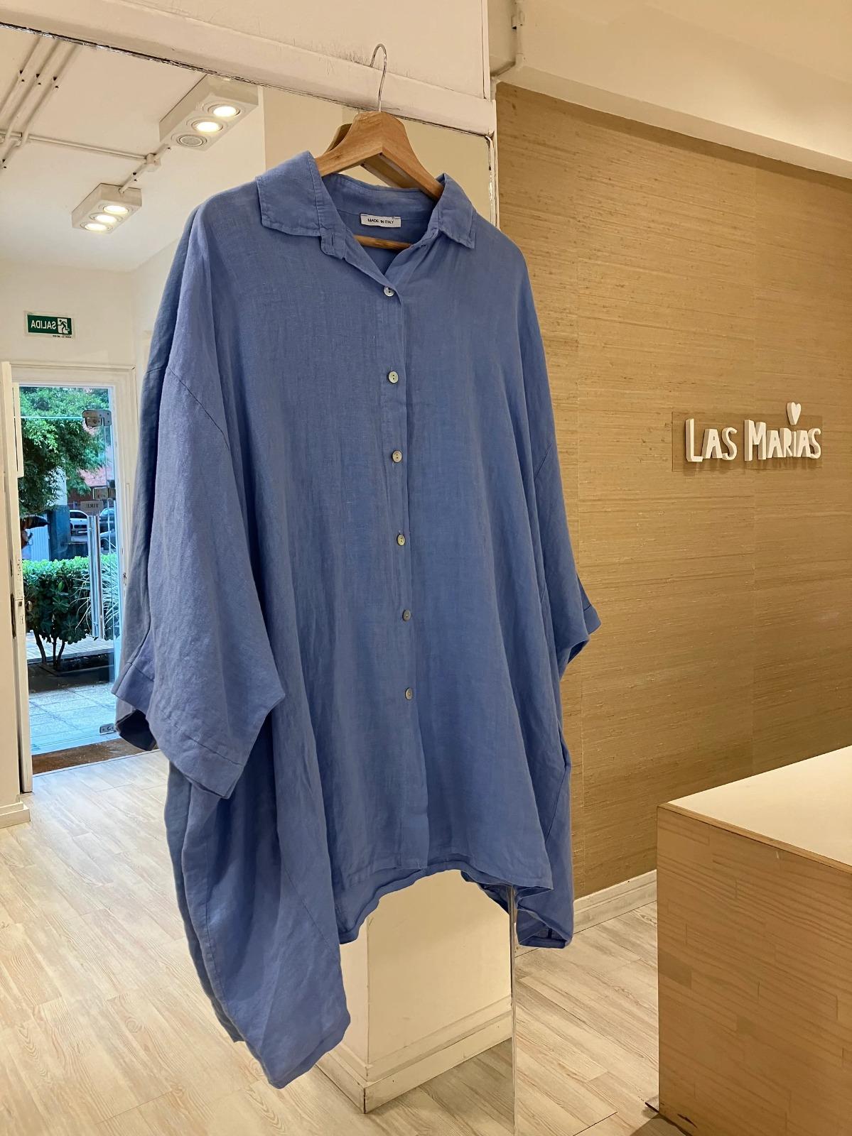 Camisa Essenza celeste talle unico