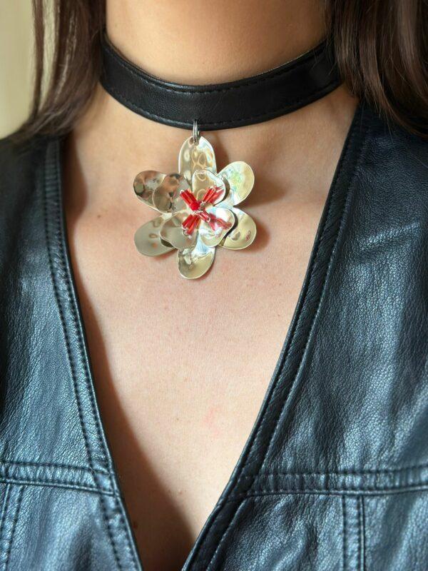 Choker Narciso rojo talle unico