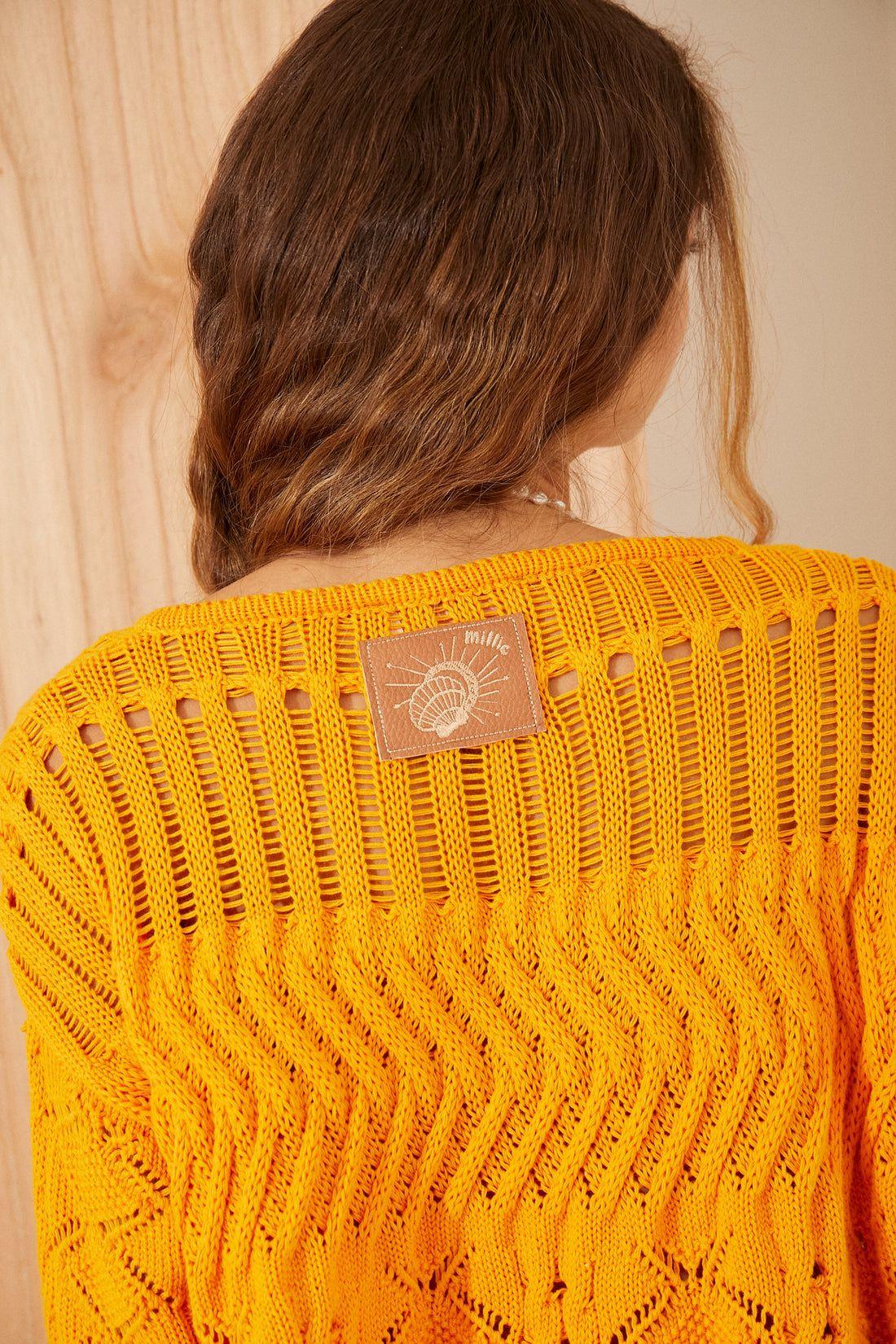 SWEATER OHANA naranja talle unico