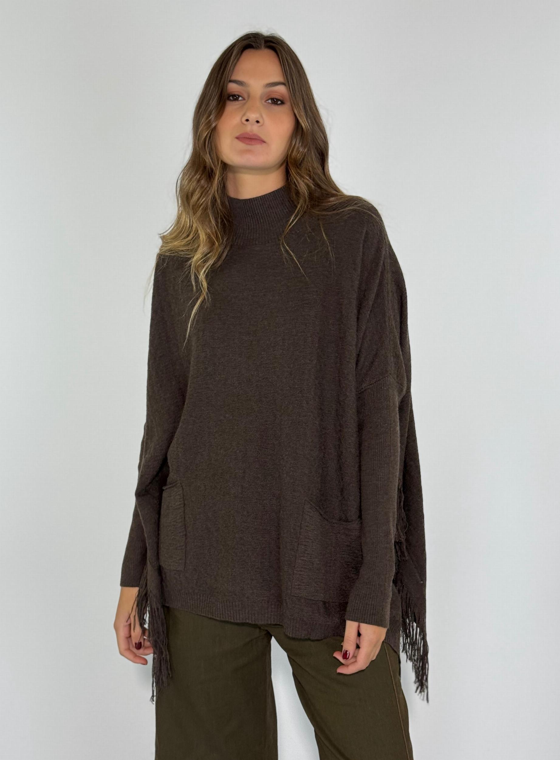SWEATER AMANDA marron talle unico